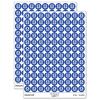 Cute Bee Laughing LOL 200+ Round Stickers - Matte Finish - 0.50" Size - Dark Blue view 1