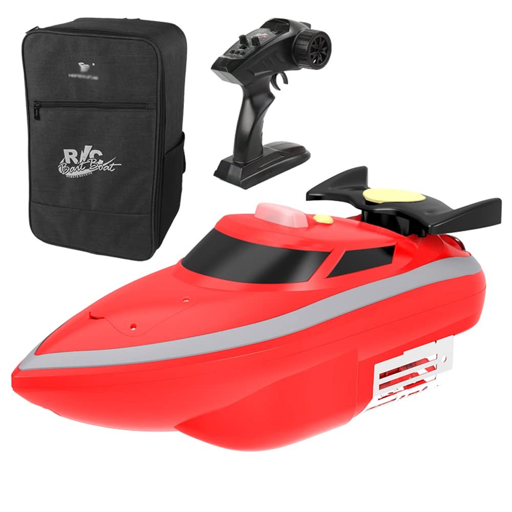 QIYHBVR RC Bait Boat for Fishing with Remote Control,2 Hours Battery Life,500 Meters Anti-Jamming,Bait Boat for Carp Fishing with Cruise Control and Auto Return