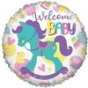 18" Welcome Baby Rocking Horse Gellibean Balloons view 1