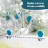Gecko Run Marble Run Starter Set by Thames & Kosmos, Toy of The Year Winner - 63 Piece Vertical Marble Run, Flexible Tracks | Fast, No-Mess Setup, Residue-Free Nano-Adhesive Pads, Creative Play view 4