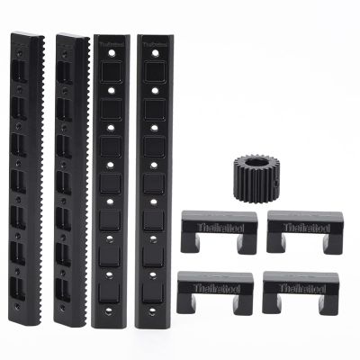 ANKROYU Robot Sliding, Zinc Alloy Industrial Robot Sliding Rail Toothed Gear Set, Sliding Rail Toothed Gear, Sliding Rail Robot for Industrial Robot Parts