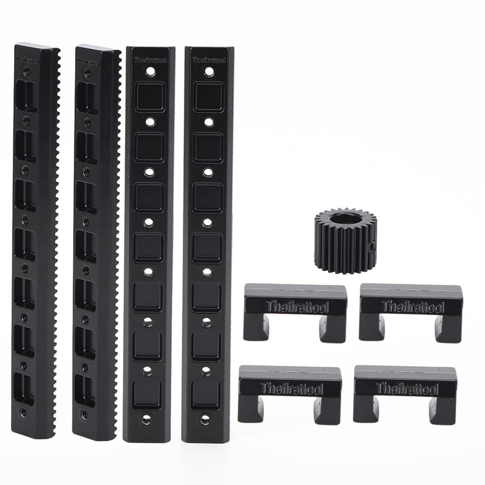 ANKROYU Robot Sliding, Zinc Alloy Industrial Robot Sliding Rail Toothed Gear Set, Sliding Rail Toothed Gear, Sliding Rail Robot for Industrial Robot Parts
