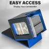Jaffzora Card Deck Box for MTG Commander, Magnetic Card Display Case,TCG Card Storage Box, Holds 100 Double-Sleeved Cards, Black&Blue view 4