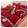 ADovz Purple Bedding Sets Sheets Pillowcases Girl Princess Quilt Cover 4 Pieces Cute Decoration,Bed Sheets view 1