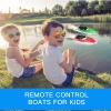 GIMMYFIVE 2PACK RC Boat, 10km/H 2.4G High Speed Remote Control Boats for Kids and Adults, Fast RC Boats view 4