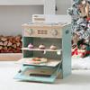 ROBUD Wooden Kids Oven, Realistic Wooden Play Kitchen Set, Pretend Play Kitchen Accessories Toy Kitchen Set for Kids with Cupcakes, Pizza, Tray  Best Gift for Boys & Girls view 2