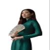 A44 Green Ao Dai Gam No Pants Ao dai Vietnamese Traditional Dress For Women Tet Lunar New Year (L) view 1