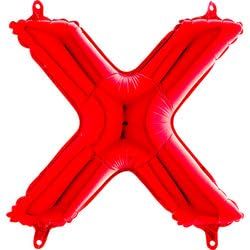 14" Europe Airfill Balloon Self Sealing Letter X Red