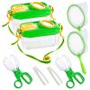 2Sets Bug Catcher for Kids - Sturdy Kids Bug Catching Kit Gifts with Collector Butterfly Net Tweezer, Bugs Habitat Outdoor Explorer Kit for Age 3 4 5 6 7 8, 8Pcs view 1