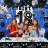 18th Birthday Decorations for Boys Girls, Happy 18th Birthday Decorations Boy Men, Blue Black 18 Year Old Boy Birthday Balloons Banner,Tablecloth, Fringe Curtains Hanging Swirls 18 Bday Decor for Men view 2