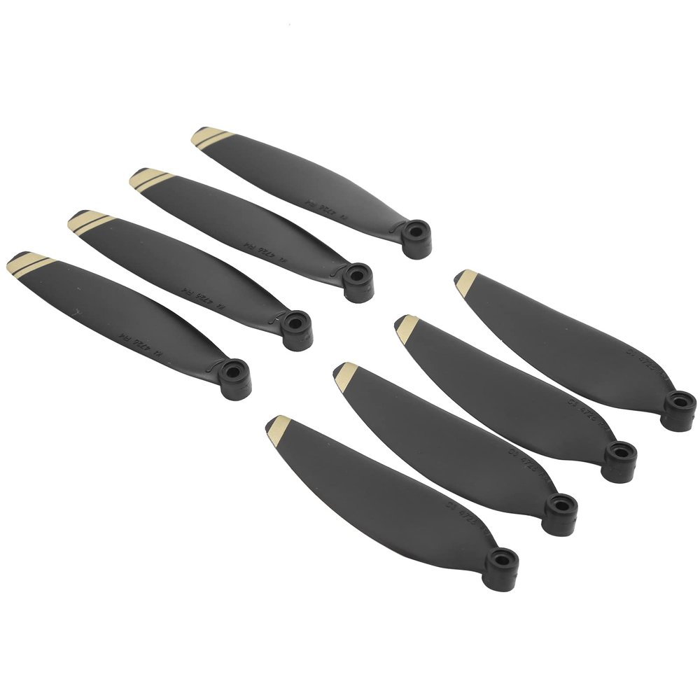 2 Pairs Propellers Replacement Spare Part Drone Accessories Fit for Mini High Excellent Computer Fabric This Drone Propel (Gold)