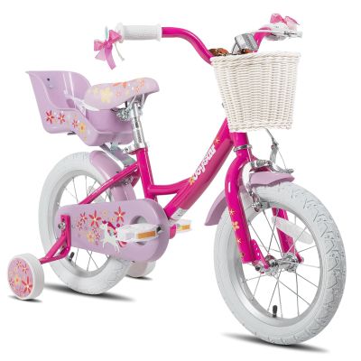 JOYSTAR Unicorn 16" Kids Bike for 4-7 Years Girls Toddler Bike Fuchsia