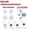 HEAXIY Automatic Card Dealer Machine, 360 Rotating Card Dealer with 4 Wireless Dealer Buttons, Rechargeable 2 Decks Card Dealing Machine, Up to 8 Players view 3