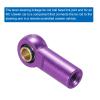 MECCANIXITY M3xL19mm Lever Steering Linkage Tie Rod Ball Head Link Joint End Metal Purple for RC Crawler Car Pack of 10 view 3