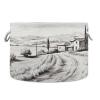 GOODOLD Lush Landscape Extra Large Storage Basket Decorative Laundry Basket with Handles, Rope Basket for Clothes, Blanket, Towel, 20 x 14 Inch view 1