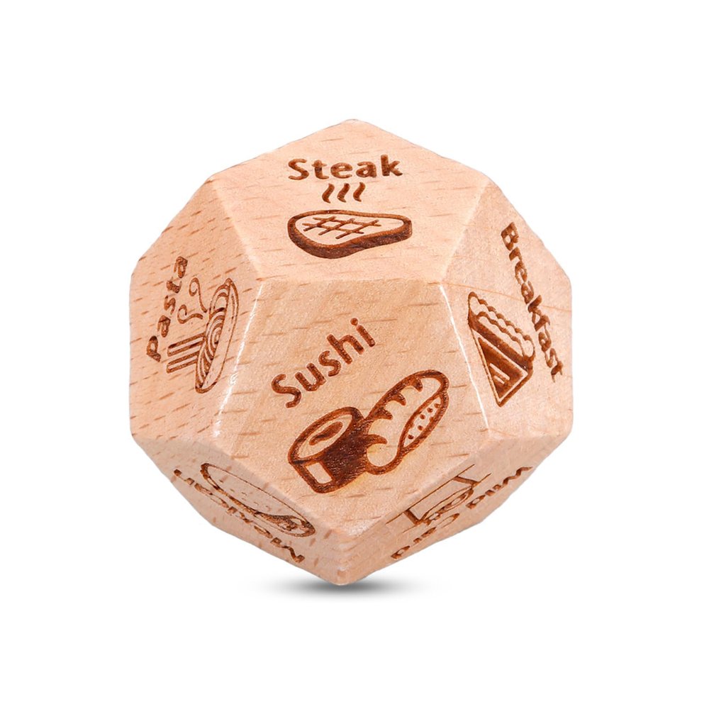 Valentines Day Gifts for Him Her - Food Decision Dice Funny Gifts for Couple Girlfriend Boyfriend Husband Wife Anniversary Wedding Birthday Gifts for Women Men I Love You Gifts for Him Her