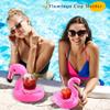 24 Pack Inflatable Flamingo Drink Holder Flamingo Drink Float Blow Up Flamingo Cup Holder for Summer Hawaiian Beach Party Pool Water Games, 2 Sizes view 3