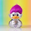 TUBBZ First Edition Silver Troll Collectible Vinyl Rubber Duck Figure - Official Good Luck Trolls Merchandise - Kids TV, Movies & Video Games view 3