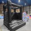10FT Black Bounce House Castle, Commercial PVC Inflatable Jumping Castle with Air Blower, Suitable for Wedding,Birthday,Parties Decorations, Adult,Kids (10x10x8FT) view 3