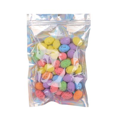 50PCS Mini Easter Decorations Eggs Colorful Eggs Festive Basket Stuffers Multi-Color Foam Eggs For Easter Celebrations Basket Fillers