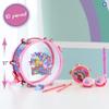 Peppa Pig Party Drum Set, 10-Pieces, 6 Musical Instruments, Pretend Play, Musical Education, Amazon Exclusive, Toy for Fans, Girls, Kids, Ages 18 Months and Up, Kids Toys for Ages 18 Month, Amazon Exclusive by Just Play view 2