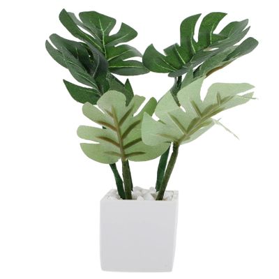 Abaodam Mini Potted Plant Dollhouse Accessories Realistic Miniature Bonsai Model Tiny Greenery Ornament for Miniature Garden Decor and Photography Props