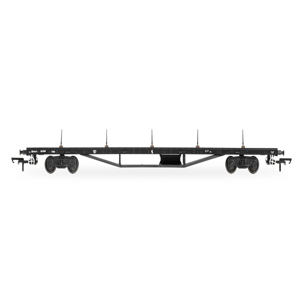 Hornby R60205 BR YMO Salmon Bogie Bolster Wagon - Era 7 Freight Wagons Wagons & Wagon Packs