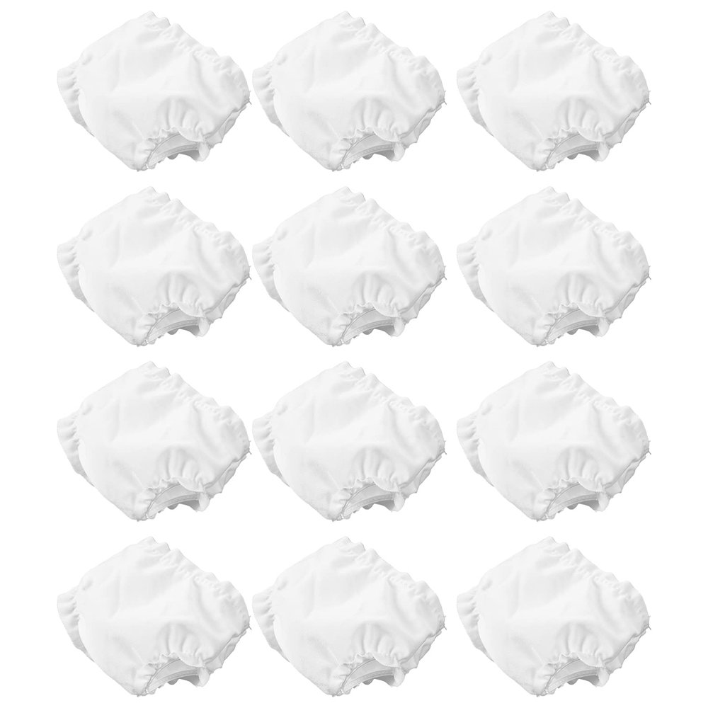 12 Pieces Baby Doll Diapers White Doll Underwear for 5-7 Inch Dolls New Born Baby Reusable Doll Diapers Doll Accessories