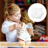 12 Pieces Baby Doll Diapers White Doll Underwear for 5-7 Inch Dolls New Born Baby Reusable Doll Diapers Doll Accessories view 4