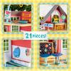 Honey Bee Acres Sunshine Meadow School Complete Set with Miniature Flocked Figure, 21 Pieces , Ages 3+ view 2