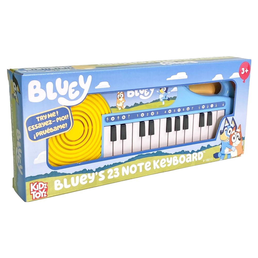 Bluey 23 Note Musical Keyboard - Portable Learn to Play Keyboard Musical Education Learning Toy for Toddlers and Preschoolers
