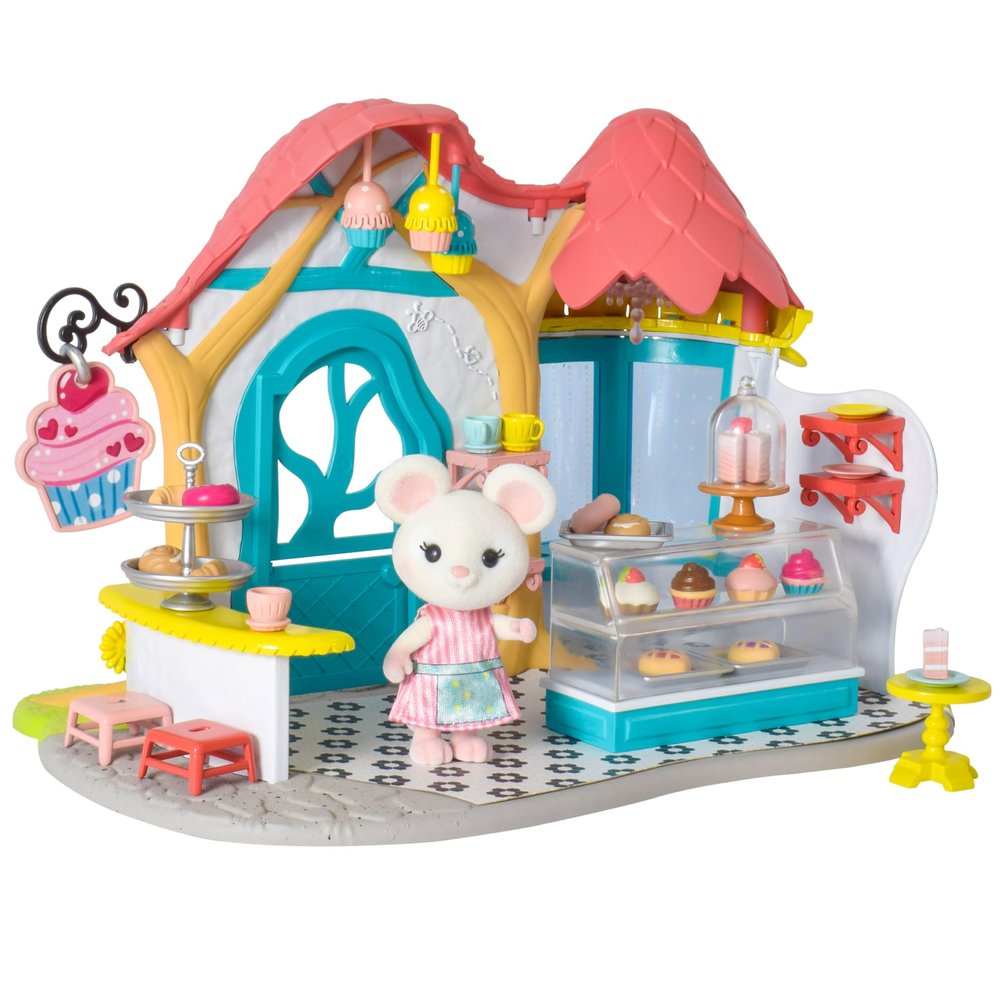 Honey Bee Acres Pastry Shop, Complete Set with Miniature Doll Figure, 35 Pieces , Ages 3+
