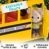 Honey Bee Acres Sunshine School Bus Vehicle with Lights, Sounds and Miniature Doll Figure, 2 Pieces, Ages 3+ view 2