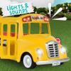 Honey Bee Acres Sunshine School Bus Vehicle with Lights, Sounds and Miniature Doll Figure, 2 Pieces, Ages 3+ view 3