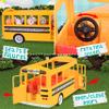 Honey Bee Acres Sunshine School Bus Vehicle with Lights, Sounds and Miniature Doll Figure, 2 Pieces, Ages 3+ view 4