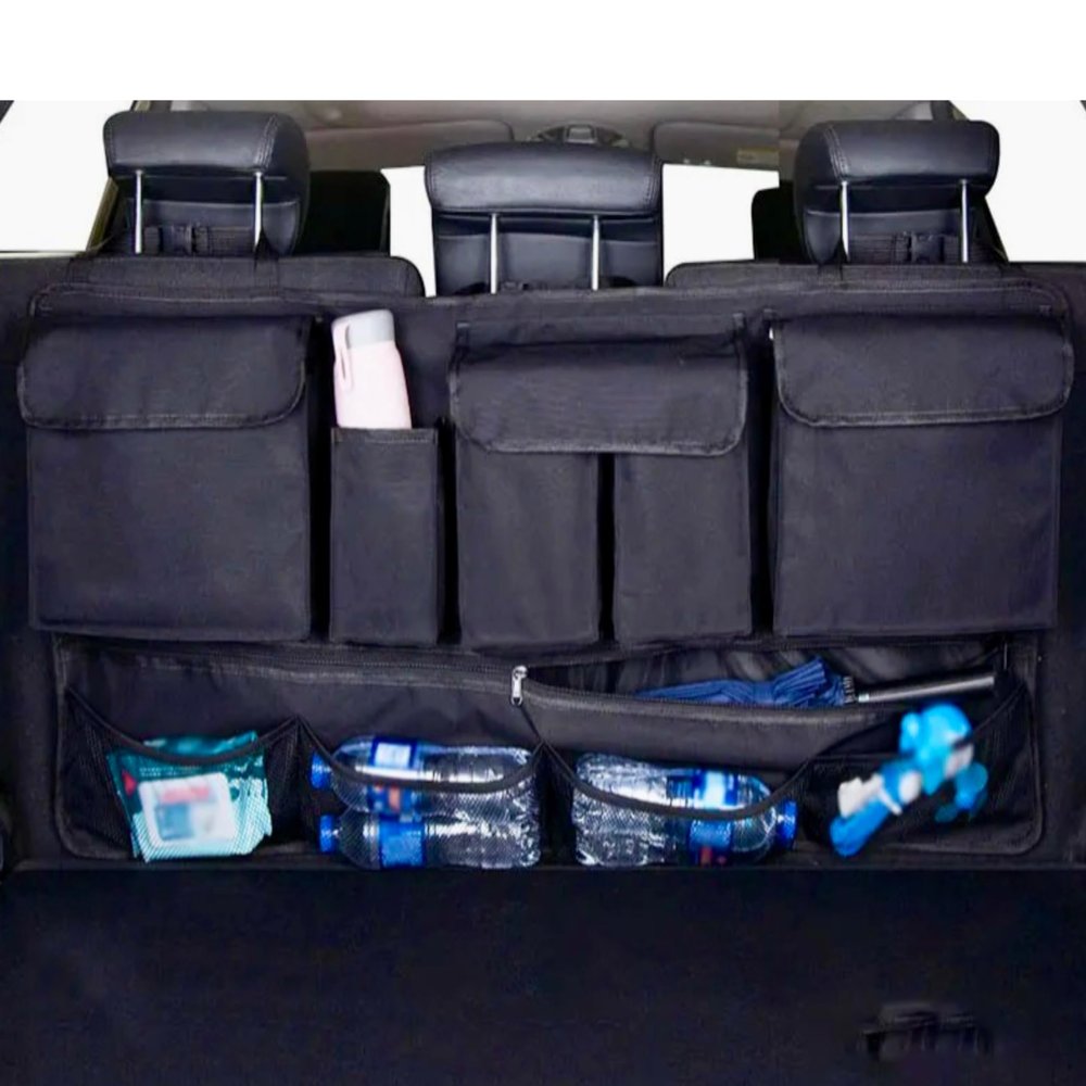 Car Boot Organiser Back Seat Storage Bag High-Performance Multi-Purpose Oxford Cars Seat Back Organiser Car