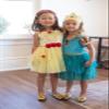 Little Adventures Yellow Beauty Princess Party Dress - Machine Washable Child Pretend Play Costume Outfit with No Glitter (X-LARGE 7-9 YEARS) view 4