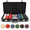 GUTSHOT Premium Ceramic Poker Chips Set with Luxury Case  Casino-Grade 300 Poker Chips for Texas Hold'em, Blackjack & Card Games, Durable Chips for Home & Tournament Play view 2