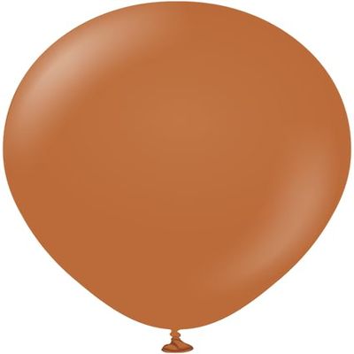 12" Kalisan Brand Latex Balloon Standard Caramel Brown 50 Count