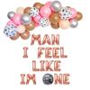 100% LIKED-Man I Feel Like Im One Birthday Banner, Party Decorations, Cowgirl 1st Birthday Western 1st Birthday Party for Baby Girl, Disco Cowgirl 1st Nashville Birthday Party Balloon Arch view 1
