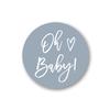 1.5-Inch Round Oh Baby Stickers - Set of 60 (Blue) view 1
