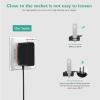 Lnauy Power Cord Compatible with VTech Baby Monitor VM901 VM919HD VM919-2HD VM819 VM819-2 PU Video Monitor Handheld Screen Parent Unit (Not for Baby Unit Cam) Replacement 5V Charger Adapter Cable view 4
