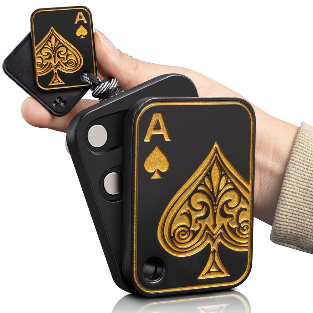 D.G.PLAYER Fidget Toys Adults - Pendants Magnetic Fidget Slider to Relieve Stress, Tension, Anxiety - Improve Focus - Find Inspiration Portable Design (Black)