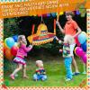 Yuxung Mexican Party Decorations Include Mexican Sombrero Hat Piata with Stick Blindfold Confetti 24 Sheets Stickers 6 Keychains 6 Straws 12 Paper Eyeglasses Fiesta Party Favors for Cinco De Mayo view 4