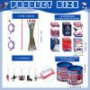 Paterr 102 Pcs Hockey Party Favor Supplies Set Include Hockey Drawstring Bags Silicone Bracelets Badge Buttons Spiral Notebooks Pencils and Erasers Bookmarks and Stickers for Gifts view 3