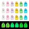 Craftdady Luminous Rabbit 24pcs Glow in The Dark Miniature Animal Ornaments Garden Dollhouse Micro Landscape Decor 16x17.5mm for Craft Car Home Office Desktop Party Birthday Decorations view 2