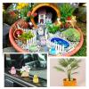 Craftdady Luminous Rabbit 24pcs Glow in The Dark Miniature Animal Ornaments Garden Dollhouse Micro Landscape Decor 16x17.5mm for Craft Car Home Office Desktop Party Birthday Decorations view 3