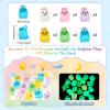 Craftdady Luminous Rabbit 24pcs Glow in The Dark Miniature Animal Ornaments Garden Dollhouse Micro Landscape Decor 16x17.5mm for Craft Car Home Office Desktop Party Birthday Decorations view 4