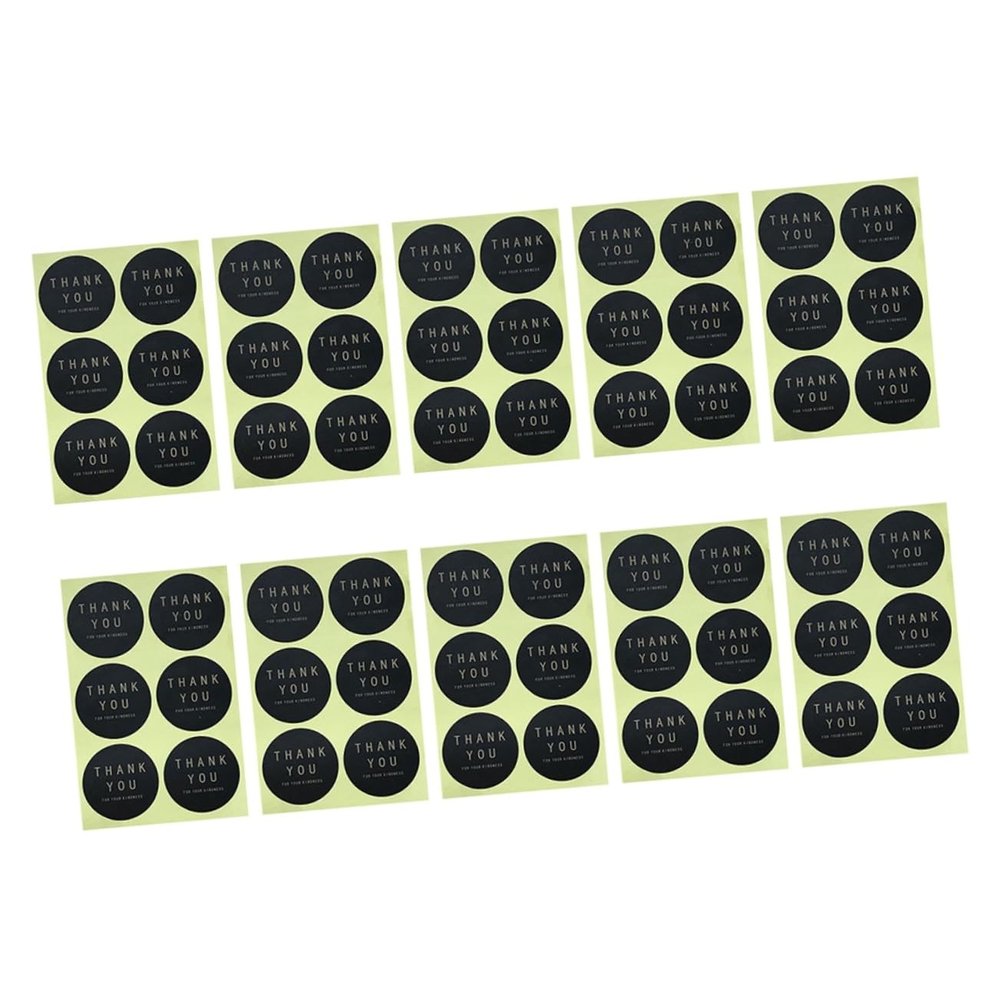 Kraft Paper Cookie Bag Labels Decorative Stickers for Party Favors