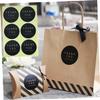 Kraft Paper Cookie Bag Labels Decorative Stickers for Party Favors view 3